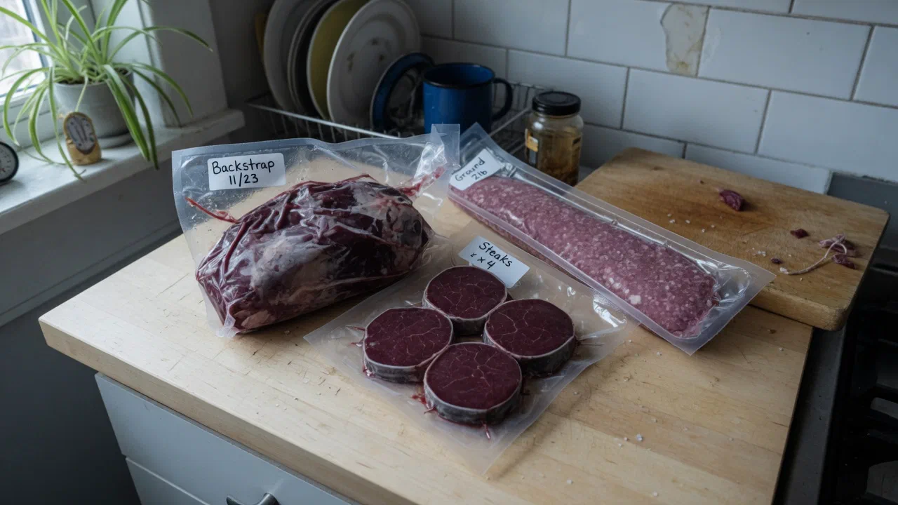 Separate meat from contaminants - Game Meat Handling and Food Safety